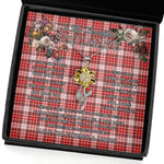 To My Beautiful Soulmate Sunflower Necklace In Your Eyes I Have Found My Home Clan MacDougall Dress Tartan Jewelry For Girlfriend, Tartan Sunflower Pendant Necklace, Scottish Tartan Jewelry, valentine necklace, necklace girlfriend, necklace for wife, cute necklaces for girlfriend, jewelry for girlfriend, to my soulmate necklace, to my future wife necklace