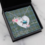 Sea Turtle Necklace Gift for My Beautiful Girlfriend Valentines Necklace Clan Ogilvie Hunting Ancient Tartan Blue Turtle Necklace