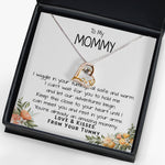 To My Mommy Necklace, To My Mommy Necklace, Gift For Mom To Be Necklace, Gift For First Time Mom, Expecting Mother Necklace, New Mom Necklace Gift Forever Love Necklace