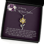 Daughter Necklace, Daughter loss of mom necklace gift, mother passing, loss of mother, sympathy In Memory Of Your Mother Necklace Sunflower Pendant Necklace