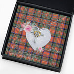Gift For My Beautiful Girlfriend Necklace Valentine Necklace Clan Stewart Royal Ancient Tartan Cross Dancing Necklace Scottish Tartan Jewelry