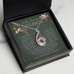 To My Beautiful Soulmate Necklace In Your Eyes I Have Found My Home Clan Ogilvie Hunting Tartan Rising Phoenix Necklace