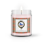 Soy Wax Candle - Buffalo Plaid Candle Clan Crest Badge Bruce Ancient Tartan Plaid Soy Wax Candle, oil candle, candle handmade, wax candle, soy wax, nature wax, natural soy wax, natural soy candles, natural candle