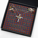 To My Beautiful Soulmate Necklace In Your Eyes I Have Found My Home Clan Fraser of Lovat Tartan Cross Dancing Necklace