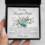 Opal Turtle Necklace - Mom Necklace, Son To My Mother Necklace On Wedding Day Gift For Mom, Mother Of The Groom Gift From Groom
