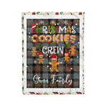 Personalized Gift Tartan Plaid Blanket Clan Gunn Weathered With Christmas Cookie Baking Crew Christmas Gift Blanket, Plaid Blanket, Christmas Fleece Blanket, Christmas Blanket, Tartan Blanket, Scottish Blanket, Scotland Blanket, Family Name Blanket, Custom Blanket, Personalized Blanket