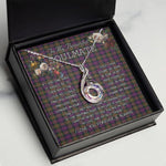 To My Beautiful Soulmate Necklace In Your Eyes I Have Found My Home Clan MacDonald Modern Tartan Rising Phoenix Necklace