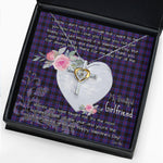 Gift For My Beautiful Girlfriend Necklace Valentine Necklace Clan Horsburgh Tartan Cross Dancing Necklace Scottish Tartan Jewelry