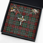 To My Beautiful Soulmate Necklace In Your Eyes I Have Found My Home Clan MacDiarmid Tartan Cross Dancing Necklace