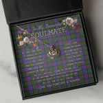 To My Beautiful Soulmate Necklace In Your Eyes I Have Found My Home Clan MacCallum of Berwick Tartan Crown Pendant Necklace