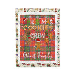 Personalized Gift Tartan Plaid Blanket Clan Grant Ancient With Christmas Cookie Baking Crew Christmas Gift Blanket, Plaid Blanket, Christmas Fleece Blanket, Christmas Blanket, Tartan Blanket, Scottish Blanket, Scotland Blanket, Family Name Blanket, Custom Blanket, Personalized Blanket