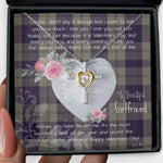 Gift For My Beautiful Girlfriend Necklace Valentine Necklace Clan Cunningham Dress Blue Tartan Cross Dancing Necklace Scottish Tartan Jewelry