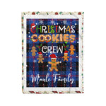 Fleece Blanket - Personalized Gift Tartan Plaid Blanket Clan Maule Modem With Christmas Cookie Baking Crew Christmas Gift Fleece Blanket