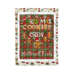 Personalized Gift Tartan Plaid Blanket Clan MacDougall of Lochcarron With Christmas Cookie Baking Crew Christmas Gift Blanket, Plaid Blanket, Christmas Fleece Blanket, Christmas Blanket, Tartan Blanket, Scottish Blanket, Scotland Blanket, Family Name Blanket, Custom Blanket, Personalized Blanket
