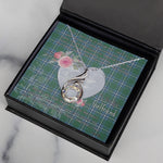 Rising Phoenix Necklace - Valentine Necklace Clan Irvine Tartan Gift for Girlfriend, Gift for My Wife Rising Phoenix Necklace