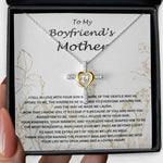 Cross Dancing Necklace - Mom Necklace, Mother-In-Law Necklace, To My Boyfriend's Mom Gift Necklace, Gift For Boyfriend's Mom Birthday Necklace