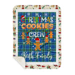Personalized Gift Tartan Plaid Blanket Clan Keith With Christmas Cookie Baking Crew Christmas Gift Sherpa Blanket, tartan sherpa blanket,buffalo plaid sherpa blanket,christmas sherpa blanket,Christmas Throw Blanket,green plaid sherpa blanket,green sherpa blanket