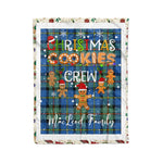 Personalized Gift Tartan Plaid Blanket Clan MacLeod Of Harris With Christmas Cookie Baking Crew Christmas Gift Blanket, Plaid Blanket, Christmas Fleece Blanket, Christmas Blanket, Tartan Blanket, Scottish Blanket, Scotland Blanket, Family Name Blanket, Custom Blanket, Personalized Blanket