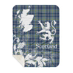 Sherpa Blanket - Tartan Blanket Thistle and Lion Scottish Clan Boswell Plaid Blanket, plaid sherpa blanket queen,purple sherpa blanket,queen sherpa blanket,queen size sherpa blanket,red sherpa blanket,scottish tartan blankets,sherpa blanket,sherpa christmas blanket