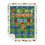 Personalized Gift Tartan Plaid Blanket Clan Marjoribanks Ancient With Christmas Cookie Baking Crew Christmas Gift Sherpa Blanket, tartan sherpa blanket,buffalo plaid sherpa blanket,christmas sherpa blanket,Christmas Throw Blanket,green plaid sherpa blanket,green sherpa blanket