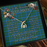 To My Beautiful Soulmate Necklace In Your Eyes I Have Found My Home Clan Lyon Tartan Wishbone Dancing Necklace