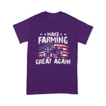 Scotstee Shop - USA Flag Make Farming Great Again Tracter Farming Birthday 4th Of July Shirt