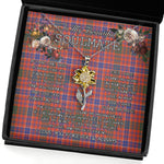 To My Beautiful Soulmate Sunflower Necklace In Your Eyes I Have Found My Home Clan MacRae Ancient Tartan Jewelry For Girlfriend, Tartan Sunflower Pendant Necklace, Scottish Tartan Jewelry, valentine necklace, necklace girlfriend, necklace for wife, cute necklaces for girlfriend, jewelry for girlfriend, to my soulmate necklace, to my future wife necklace