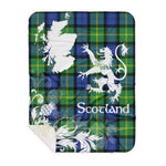 Sherpa Blanket - Tartan Blanket Thistle and Lion Scottish Clan Gordon Old Ancient Plaid Blanket, plaid sherpa blanket queen,purple sherpa blanket,queen sherpa blanket,queen size sherpa blanket,red sherpa blanket,scottish tartan blankets,sherpa blanket,sherpa christmas blanket