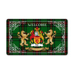 Doormat - Tartan Door Mat The Family Fife Welcome Mat, Plaid Doormat Scottish