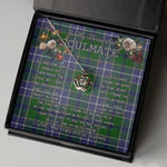 To My Beautiful Soulmate Necklace In Your Eyes I Have Found My Home Clan Wishart Hunting Tartan Crown Pendant Necklace