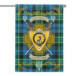 House Flag - Arbuthnot Hunting Irish Shield Celtic Cross Tartan Garden Flag St Patrick's Day Garden Flag