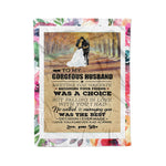 Scotstee Shop - Personalized Gift Letter To Husband To My Gorgeous Husband Gift Fleece Blanket