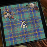 To My Beautiful Soulmate Necklace In Your Eyes I Have Found My Home Clan US Marine Tartan Wishbone Dancing Necklace