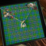 To My Beautiful Soulmate Necklace In Your Eyes I Have Found My Home Clan Johnston Tartan Wishbone Dancing Necklace