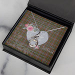 Rising Phoenix Necklace - Valentine Necklace Clan Hunter 1819 Tartan Gift for Girlfriend, Gift for My Wife Rising Phoenix Necklace