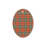 Scott Ancient Tartan Oval Ornaments, Christmas Tree Ornament, Plaid Christmas Ornaments, Ceramic Oval Christmas Tree Decoration, Tartan Oval Ornaments, Christmas Tree Ornament, Plaid Christmas Ornaments, Ceramic Oval Christmas Tree Decoration