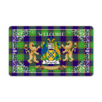 Doormat - Tartan Door Mat The Family Dalrymple Welcome Mat, Plaid Doormat Scottish