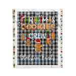 Personalized Gift Tartan Plaid Blanket Clan Gladstone With Christmas Cookie Baking Crew Christmas Gift Blanket, Plaid Blanket, Christmas Fleece Blanket, Christmas Blanket, Tartan Blanket, Scottish Blanket, Scotland Blanket, Family Name Blanket, Custom Blanket, Personalized Blanket