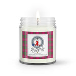 Soy Wax Candle - Buffalo Plaid Candle Clan Badge Crawford Modern Tartan Plaid Soy Wax Candle, oil candle, candle handmade, wax candle, soy wax, nature wax, natural soy wax, natural soy candles, natural candle