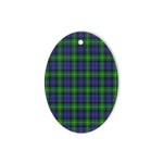 Gordon Modern Tartan Oval Ornaments, Christmas Tree Ornament, Plaid Christmas Ornaments, Ceramic Oval Christmas Tree Decoration, Tartan Oval Ornaments, Christmas Tree Ornament, Plaid Christmas Ornaments, Ceramic Oval Christmas Tree Decoration