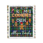 Personalized Gift Tartan Plaid Blanket Clan Allison With Christmas Cookie Baking Crew Christmas Gift Blanket, Plaid Blanket, Christmas Fleece Blanket, Christmas Blanket, Tartan Blanket, Scottish Blanket, Scotland Blanket, Family Name Blanket, Custom Blanket, Personalized Blanket