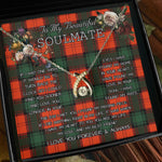To My Beautiful Soulmate Necklace In Your Eyes I Have Found My Home Clan Cruickshanks Tartan Wishbone Dancing Necklace