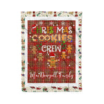 Personalized Gift Tartan Plaid Blanket Clan MacDougall Modern With Christmas Cookie Baking Crew Christmas Gift Blanket, Plaid Blanket, Christmas Fleece Blanket, Christmas Blanket, Tartan Blanket, Scottish Blanket, Scotland Blanket, Family Name Blanket, Custom Blanket, Personalized Blanket