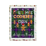 Personalized Gift Tartan Plaid Blanket Clan Armstrong Modern With Christmas Cookie Baking Crew Christmas Gift Blanket, Plaid Blanket, Christmas Fleece Blanket, Christmas Blanket, Tartan Blanket, Scottish Blanket, Scotland Blanket, Family Name Blanket, Custom Blanket, Personalized Blanket
