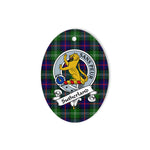 Sutherland Scottish Clan Badge Plaid Ornament Gift. Christmas Tree Ornament Sutherland Tartan Ornament,  ceramic ornament, personalized christmas ornaments, christmas tree ornaments, christmas door decorations, Plaid Ornament, Tartan Ceramic Ornament