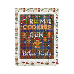 Personalized Gift Tartan Plaid Blanket Clan Bethune With Christmas Cookie Baking Crew Christmas Gift Blanket, Plaid Blanket, Christmas Fleece Blanket, Christmas Blanket, Tartan Blanket, Scottish Blanket, Scotland Blanket, Family Name Blanket, Custom Blanket, Personalized Blanket
