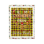 Personalized Gift Tartan Plaid Blanket Clan Jardine Yellow With Christmas Cookie Baking Crew Christmas Gift Blanket, Plaid Blanket, Christmas Fleece Blanket, Christmas Blanket, Tartan Blanket, Scottish Blanket, Scotland Blanket, Family Name Blanket, Custom Blanket, Personalized Blanket