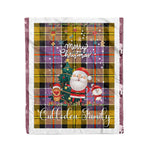 Personalized Gift Tartan Plaid Blanket Clan Culloden With Funny Santa Snowman Reindeer Merry Christmas Fleece Blanket, Home Living Room, Plaid Blanket, Tartan Blanket, Scottish Blanket, Buffalo fleece blanket, Christmas Blanket