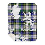 Sherpa Blanket - Tartan Blanket Thistle and Lion Scottish Clan Gordon Dress Modern Plaid Blanket, plaid sherpa blanket queen,purple sherpa blanket,queen sherpa blanket,queen size sherpa blanket,red sherpa blanket,scottish tartan blankets,sherpa blanket,sherpa christmas blanket