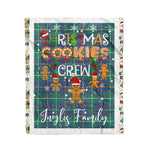 Personalized Gift Tartan Plaid Blanket Clan Inglis Ancient With Christmas Cookie Baking Crew Christmas Gift Blanket, Plaid Blanket, Christmas Fleece Blanket, Christmas Blanket, Tartan Blanket, Scottish Blanket, Scotland Blanket, Family Name Blanket, Custom Blanket, Personalized Blanket